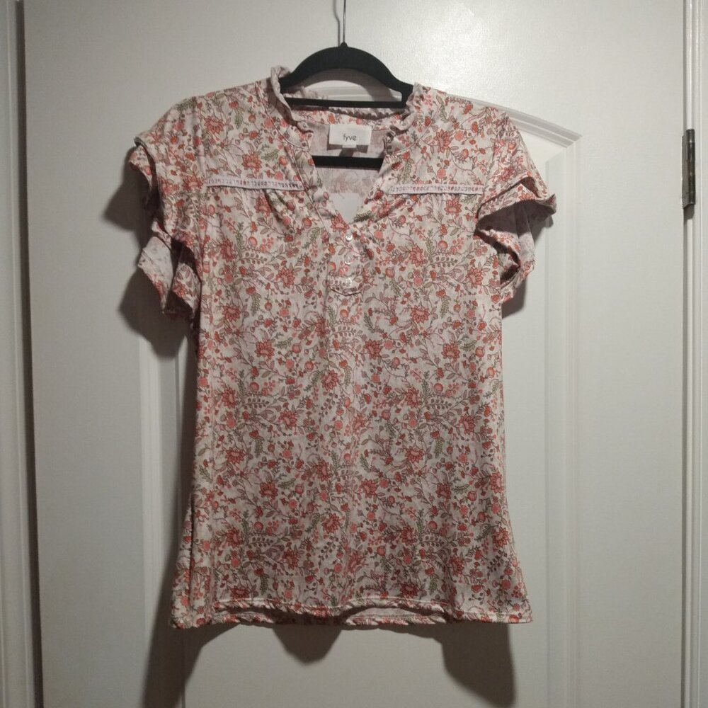 Fyve Pink Floral Blouse